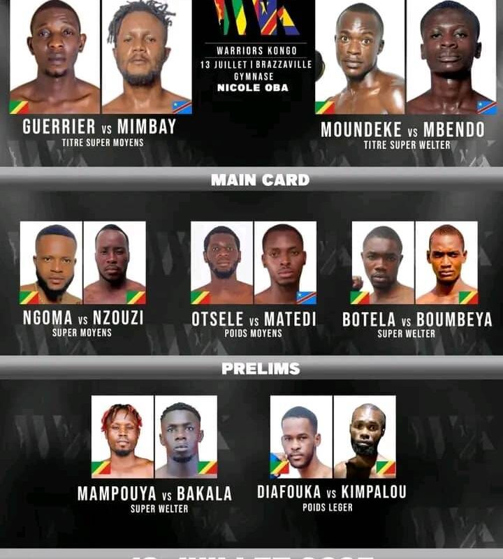CONGO/SPORT : “WARRIORS KONGO” LE RETOUR DU CHOC DES GUERRIERS